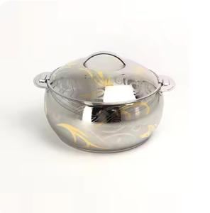 Cacerola de Diseño Clásico y Alta Calidad en Metal para Servir Comida en Casa, Almacenamiento de Alimentos, Olla Caliente, Uso Multiusos, Cacerola con Asas y Tapa - Product Image 2