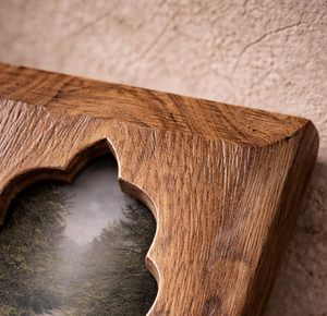 Carved Arch <b>Wooden</b> Photo <b>Frame</b> Rustic Decorative Picture <b>Frame</b> for Table Wall Bedroom Living Room Shelf Home Office Decor - Product Image 4