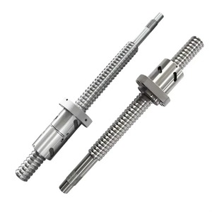 Suministro al por mayor de ensamblaje de husillo de bolas de acero CNC con tuerca simple y rodamientos para equipos industriales, disponible a precio competitivo. - Product Image 1