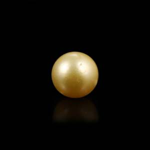 Loose Golden Pearl 3.85 Carat 11mm Seawater Freshwater Gemstone for Fine Jewelry - Product Image 1