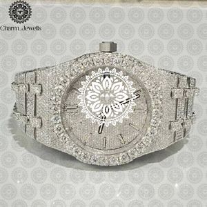 Reloj de Lujo para Mujer Charm_Jewells, 40 mm, Redondo, Analógico, de Cuarzo, con Correa de Acero Inoxidable, Esfera de Cristal de Zafiro y Bisel de Diamantes - Product Image 5