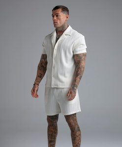 Pantalones Cortos Casuales de Algodón para Hombre de Alta Calidad, al por Mayor, Personalizados, hasta la Rodilla, Estilo Bermuda, para Playa, con Cierre y Botones Decorativos, Tejidos - Product Image 4
