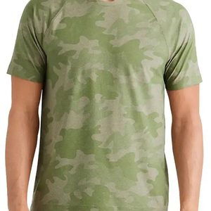 เสื้อยืดซับลิเมชั่นคุณภาพสูงสำหรับผู้ชายฤดูร้อน ผ้าโพลีเอสเตอร์ 100% ถักทอ แขนสั้น สวมใส่สบาย ระบายอากาศได้ดี แห้งเร็ว ด้านหน้า - Product Image 4