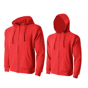 Sudaderas con Capucha de Invierno para Hombre, con Cierre Completo, Bolsillo, Diseño de Logotipo Personalizable, Color Liso, 100% Algodón, Forro Polar Transpirable - Product Image 6