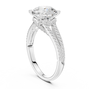 Anillo de Diamante Redondo de 2.5 Quilates, Color E, Claridad VVS2, Corte Excelente, Plata 14k 18k 9k, NUEVO, Anillo de Compromiso, Boda, Propuesta de Matrimonio, Tendencia - Product Image 4