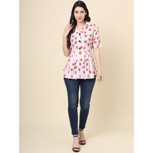 FANCY COTTON DIGITAL IMPRESO SOLO TOP BLANCO - Product Image 1