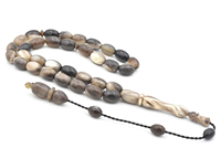 Chapelet de prière musulman en corne de buffle à 33 perles, Tasbih, Tasbeeh