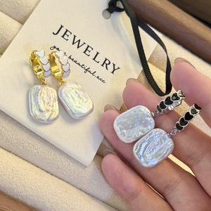 Pendientes de Perlas de Agua Dulce Coloridas con Forma de Corazón Barroco, Efecto de Luz Intenso, Moda Popular para Mujer - Product Image 3