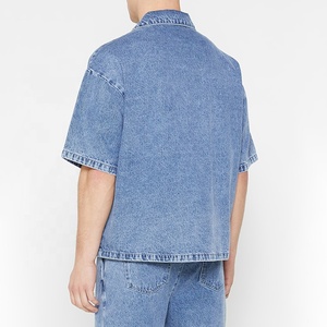Camisa de Mezclilla Estilo Western para Hombre, Lavado Suave, Manga Larga, Casual, a la Moda, con Botones, Cómoda, para Uso Diario, Transpirable, de Secado Rápido - Product Image 4