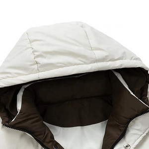 Chaqueta Acolchada de Moda Urbana, Estilo Nuevo, Manga Larga, Corte Regular, Cortavientos, con Capucha, para Unisex - Product Image 3