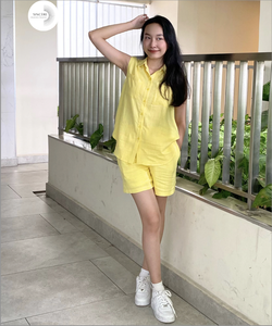 Chemise d'été décontractée en lin mélangé, tissée, non-décolorante, non-rétrécissante, fabriquée au Vietnam, vente en gros OEM ODM - Product Image 2