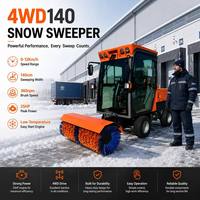 Balayeuse à neige multifonctionnelle 25HP 16.5KW pour les tâches professionnelles de déneigement des trottoirs municipaux et des parkings