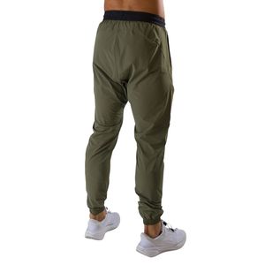 Men's Olive Green Performance Jogger Pants with Elastic Waist Lightweight Breathable Athletic Workout Running Gym Fitness - Product Image 2