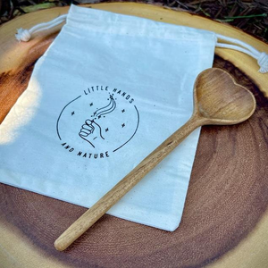 Natural Heart Acacia Wood Eco-Friendly Nordic Style <b>Spoon</b> Fork Kitchen Cooking Utensil Tableware by blossom crafts india - Product Image 4