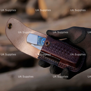 UA Supplies Handmade Carbon Steel Hunting Clip Point Folding <b>Knife</b> 0.5mm Blade Thickness 7in Overall Length OEM Customizable - Product Image 6