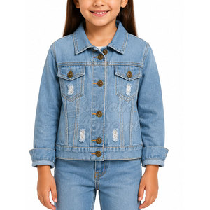 Veste en jean tendance en coton pour enfants, pour garçons et filles, look moderne et élégant pour l'école, les fêtes et les tenues décontractées de tous les jours - Product Image 3