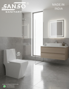 WC monobloc de luxe en céramique à coupe diamant, à double chasse, avec siphon en P et en S, à poser au sol, pour salle de bain d'hôtel, équipement sanitaire - Product Image 2