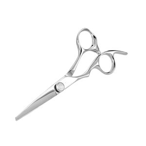Ciseaux de coiffure professionnels en acier inoxydable, lame tranchante, pour droitiers, manche long, usage en salon, ciseaux de barbier - Product Image 1