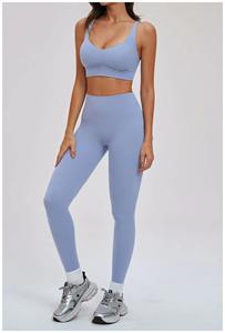 เสื้อชั้นในกีฬาโยคะแบบไขว้หลังสำหรับผู้หญิง ขายส่ง แบบสั่งทำได้ ระบายอากาศได้ดี กันกระแทก เหมาะสำหรับออกกำลังกาย วิ่ง ไม่มีโครงเหล็ก - Product Image 3