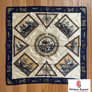 Collection en gros de foulards personnalisés de qualité supérieure, imprimés, effet soie, hijab tendance, châle carré pour le cou - Product Image 2