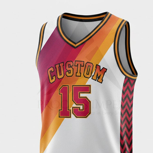 Maillot de basket sublimé, uniforme d'équipe personnalisé, respirant, anti-humidité, sans manches, vêtements de sport - Product Image 3