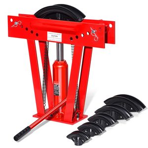 Piegatubi Idraulico per Rame da 12 Tonnellate, 6 Matrici, Regolabile 90/180°, Capacità 1/2" e 2" - Product Image 1
