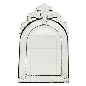 Venetian <b>small</b> <b>mirror</b> etched <b>mirror</b> glass floral <b>mirror</b> Accent for Modern Interior, Fireplace & Luxury Wall Styling - Product Image 1