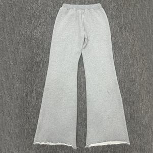 <b>Wholesale</b> Streetwear High Quality Woolen 460 Gsm Men's Blank for Hem Mid Eco-Friendly Distressed Vintage Washed Jogger <b>Flared</b> - Product Image 2