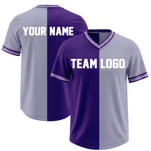 New Design Printed Breathable Baseball Jersey Set Polyester/Cotton Team Wear Hot Selling Wholesale - Product Image 5