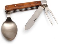 Vom Bürgerkrieg Inspiriertes Edelstahl-Besteckset Messer Gabel Löffel Historisches Reenactment-Design Klassisches Camping-Besteck