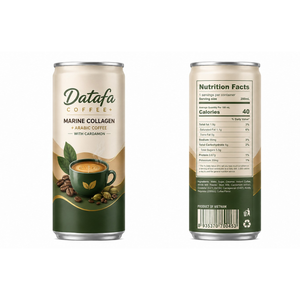 Datafa OEM/ODM Functional Drink Coffee With Cardamon And Collagen 200ml Tin Can Packaging - Product Image 3