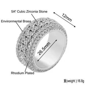Luxury Emerald Cut Moissanite <b>Diamond</b> <b>Ring</b> for Wedding Engagement Anniversary Celebration Available f Export Price - Product Image 5