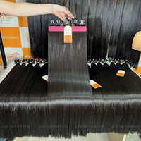 Super Vente Cheveux Lisses Comme des Baguettes Cheveux Humains Vierges en Lots Luxueux Cheveux Bruts du Vietnam Couleur Naturelle Extensions à Trame de Peau Meilleur Prix