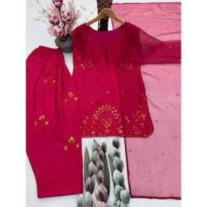 Ensemble de costume de fête élégant pour femmes avec haut, bas et dupatta - Product Image 2