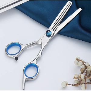 Professional Barber <b>Thinning</b> Scissors <b>Mirror</b> Polish Stainless Steel Sharp Blades Hairdressing Experts Use <b>Thinning</b> Shears - Product Image 5