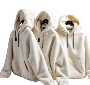 Sweat à capuche d'hiver pour homme, lourd, 350 GSM, polyester/coton, pour un style élégant, respirant, polaire de haute qualité, doux - Product Image 1