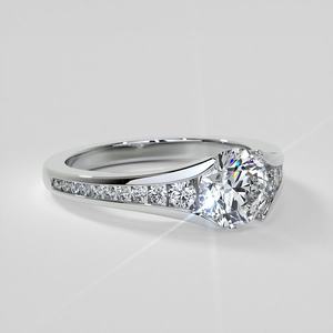 Anillo de Compromiso de Lujo con Diamante Cultivado en Laboratorio, Diseño Catedral, 18k/20k, Certificado IGI, para Mujer, Aniversario, Boda, Fiesta - Product Image 5