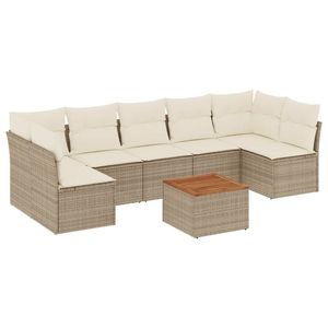 Beige <b>Cream</b> Garden <b>Sofa</b> <b>Set</b> - Product Image 2
