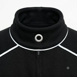 Ensemble de survêtement sportif personnalisé pour homme, sweat à capuche noir et pantalon avec rayures blanches, collection automne - Product Image 6