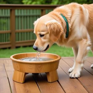 Bol en bois surélevé réglable en hauteur prix d'usine direct mangeoire pour animaux de compagnie en bois avec support acheter auprès de l'exportateur indien - Product Image 5