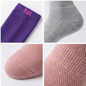 Crew Athletic <b>Socks</b> Solid Color Breathable Spandex Polyester <b>Running</b> Yoga <b>Socks</b> for Adults Summer Season - Product Image 4
