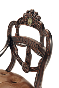 Premium Handcrafted Solid Wood <b>Dining</b> <b>Chair</b> Classic Design Fabric Upholstered <b>Chair</b> for Export 1404445 - Product Image 3