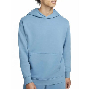 Sweat à capuche épais en molleton de coton vieilli, personnalisé, uni, pour homme, style streetwear hiver - Product Image 4
