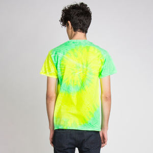 เสื้อยืดมัดย้อมสำหรับผู้ชายเสื้อยืดลำลองสีพื้นผ้าคอตตอนสี100% เป็นมิตรกับสิ่งแวดล้อมผ้าคอตตอนสินค้ามาใหม่ - Product Image 2