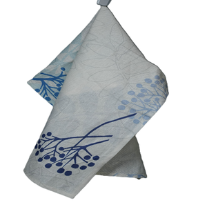 Serviette de cuisine en coton biologique 100% personnalisée avec logo imprimé OEM, respirante, douce et écologique, inspirée des sacs à farine - Product Image 3