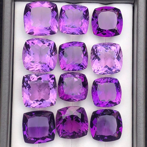 Gema de Amatista Natural 100% Original, Amatista Morada para Joyería, Tratada con Cera/Aceite, 2.7, Precio al por Mayor - Product Image 1