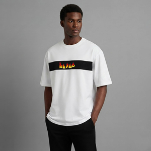 Nouvelle Arrivée T-shirts Homme Coupe Ample 180 g/m² 100% Coton Uni Anti-boulochage Respirant Manches Classiques Grande Taille - Product Image 5
