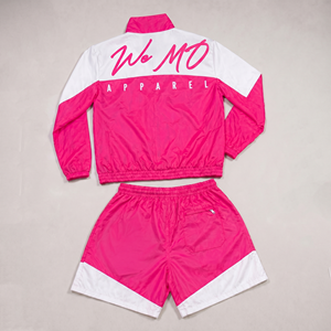 Women's New Fashion Two-Piece Shorts Set Windbreaker Zip-Up <b>Jacket</b> with Track Suit Short Sets for Women - Product Image 2