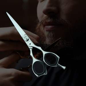 Ciseaux de barbier professionnels en acier inoxydable de 5,5 pouces |   Ciseaux de beauté multifonctionnels, ciseaux de coiffure, ciseaux de salon, UBI - Product Image 4