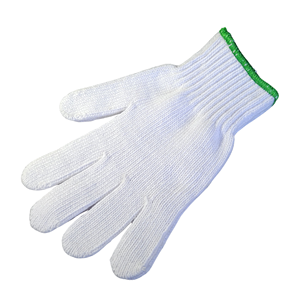 Guantes de Seguridad de Algodón Blancos, Tejidos, con Puño Texturizado, Antideslizantes, Duraderos, para Uso General - Product Image 5